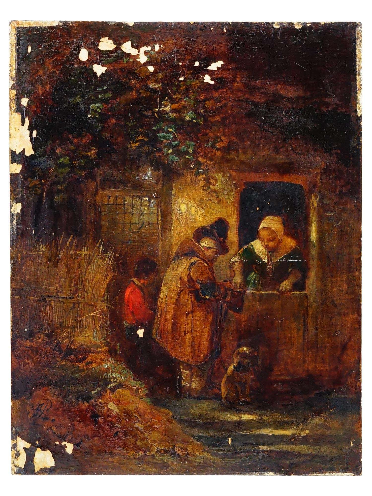 BELGIUM PAINTING CHARITY BY HENRI LEYS BROOKLYN MUSEUM (1 of 9)