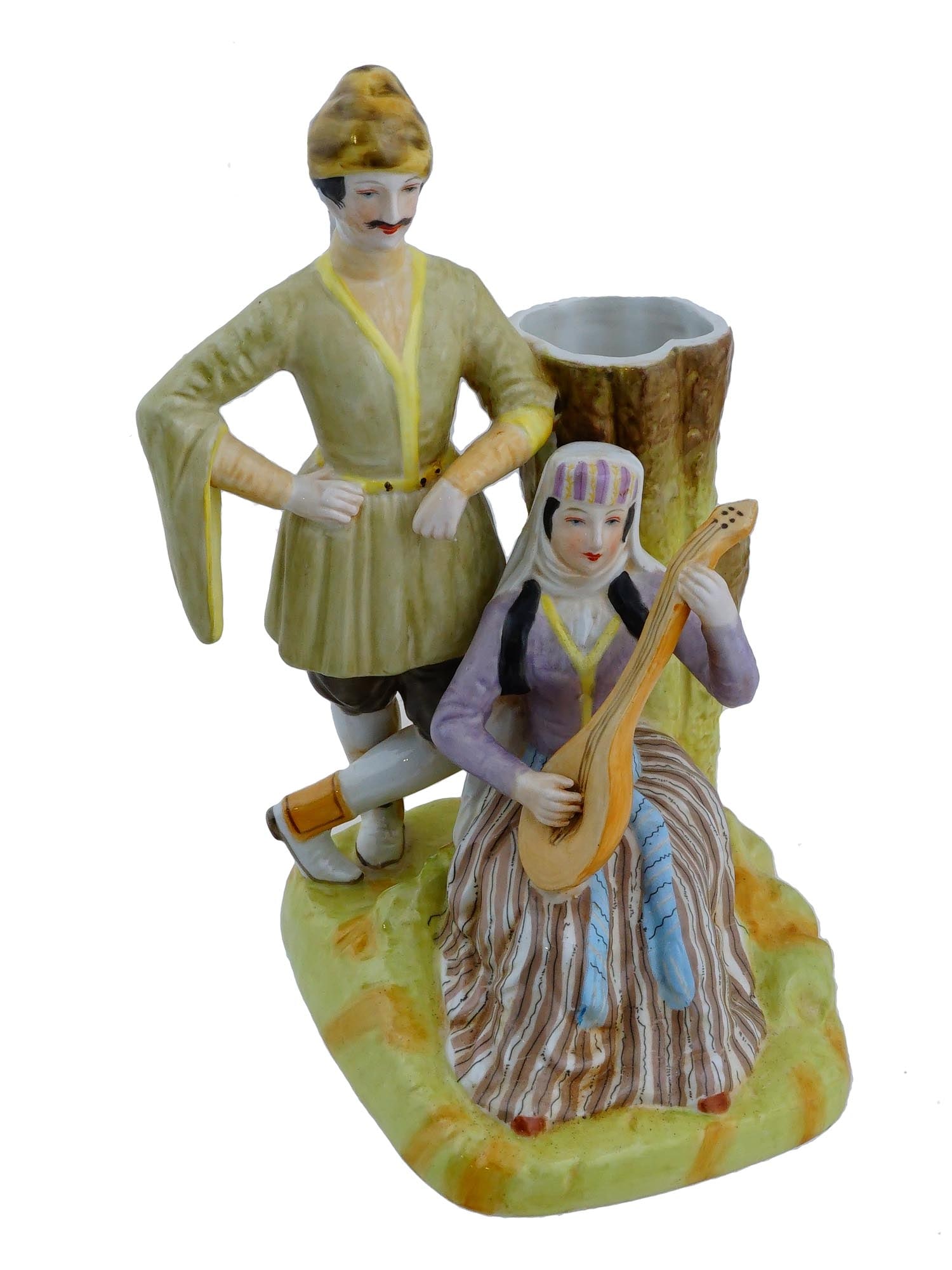 ATTR TO GARDNER RUSSIAN PORCELAIN FIGURAL GROUP (1 of 8)
