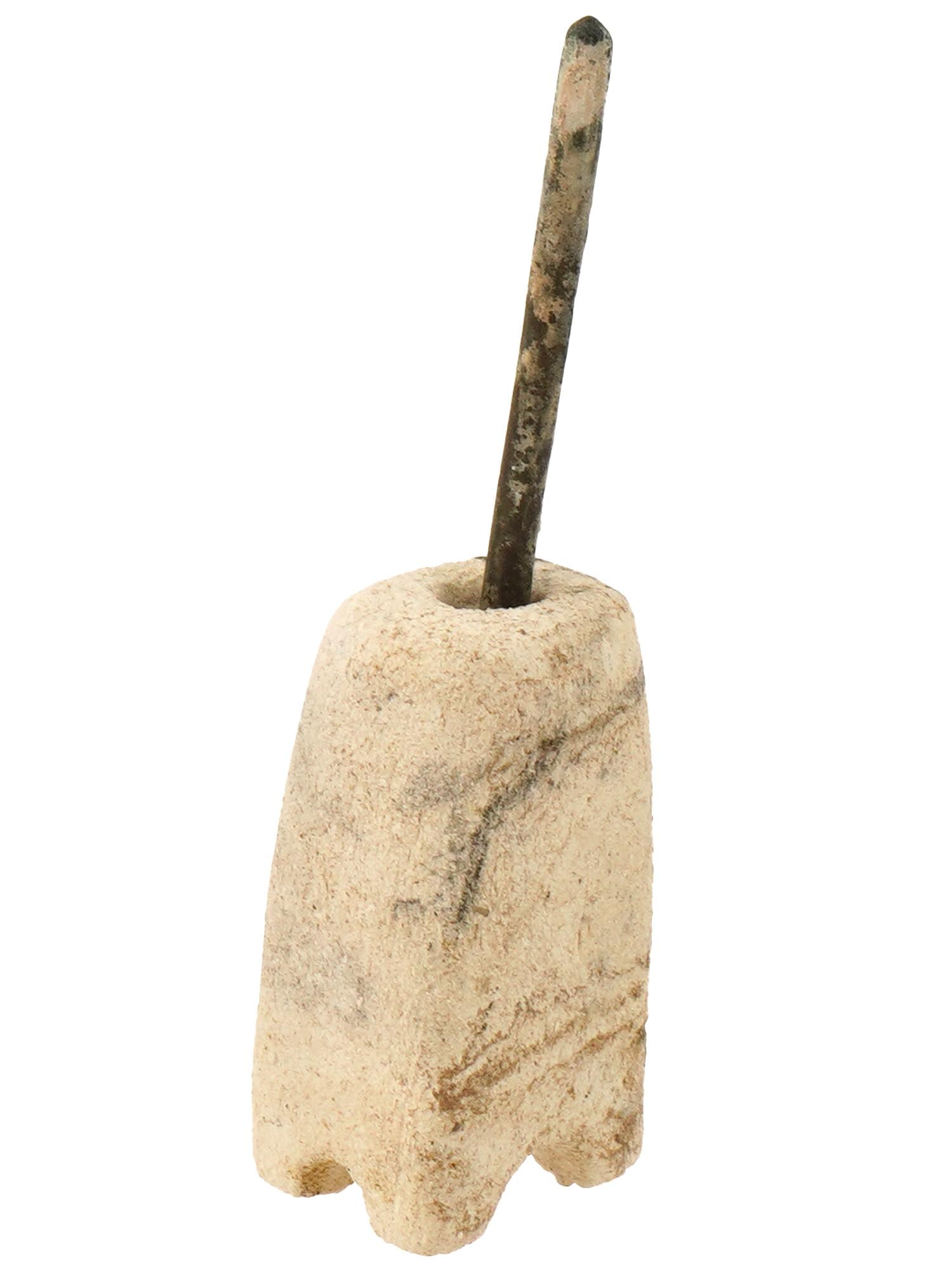 ANCIENT EGYPTIAN STONE COSMETIC CONTAINER 700 TO 200 BC (1 of 4)