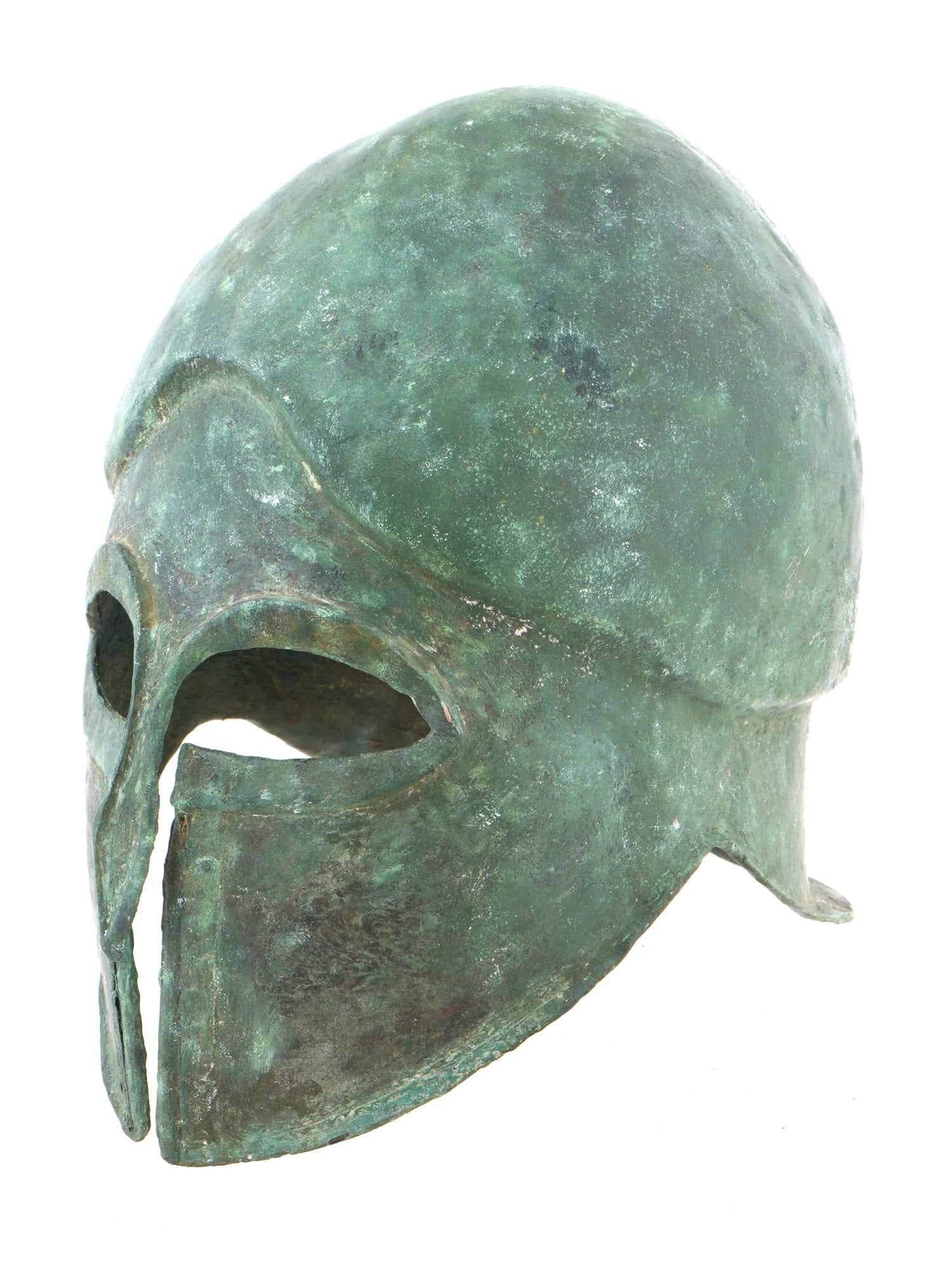 ANCIENT GREEK CORINTHIAN CLASSIC PERIOD BRONZE HELMET (1 of 8)