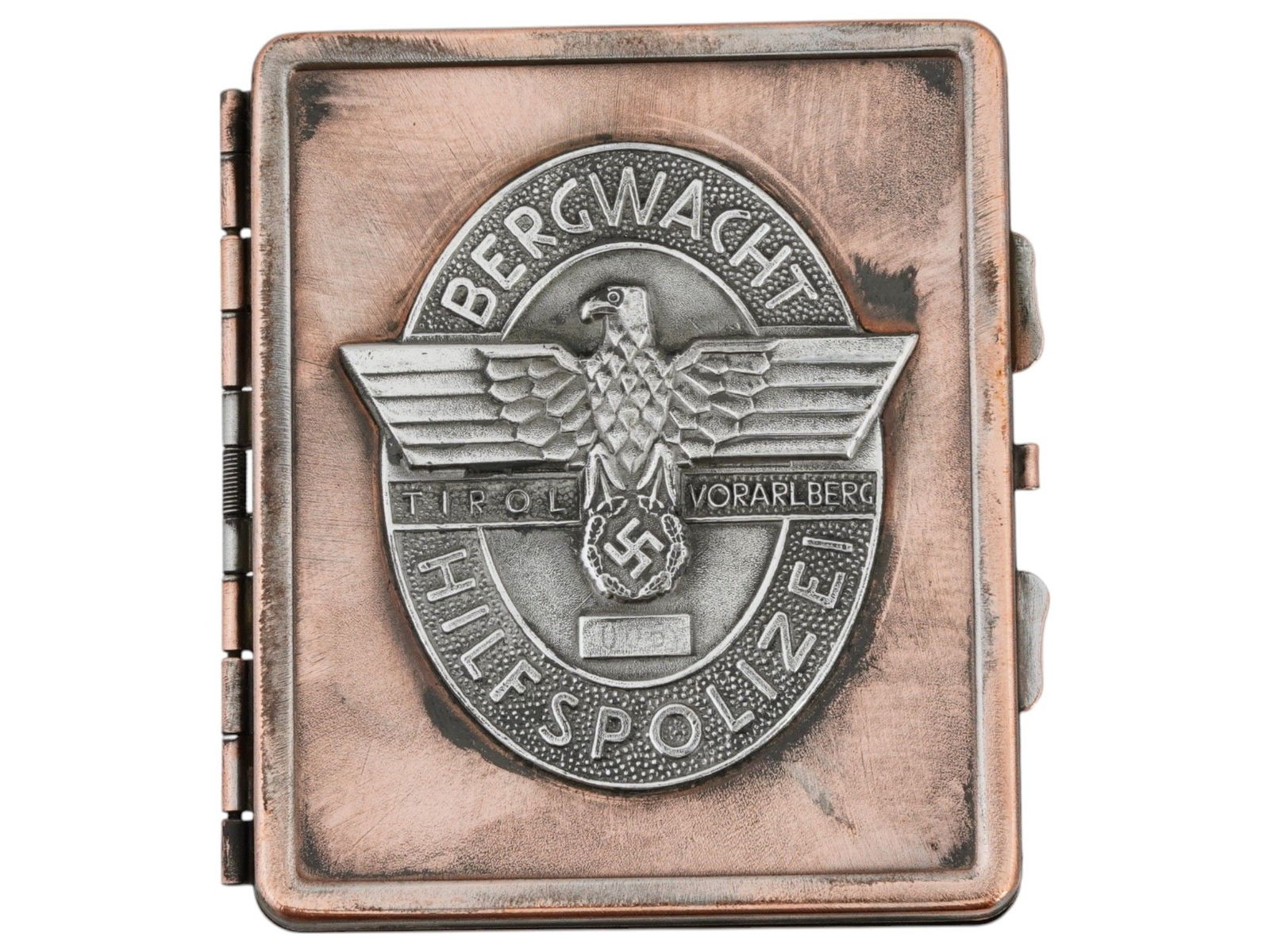 WWII TYPE GERMAN MOUNTAIN POLICE CIGARETTE CASE (1 of 7)