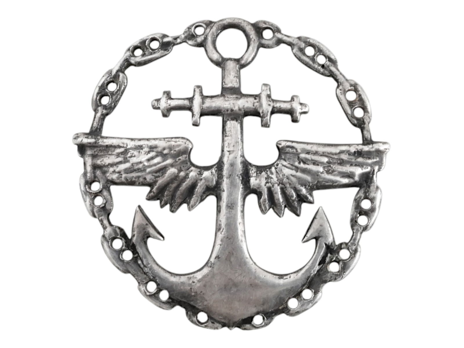 RUSSIAN IMPERIAL NAVAL AVIATION SCHOOL SILVER BADGE (1 of 4)