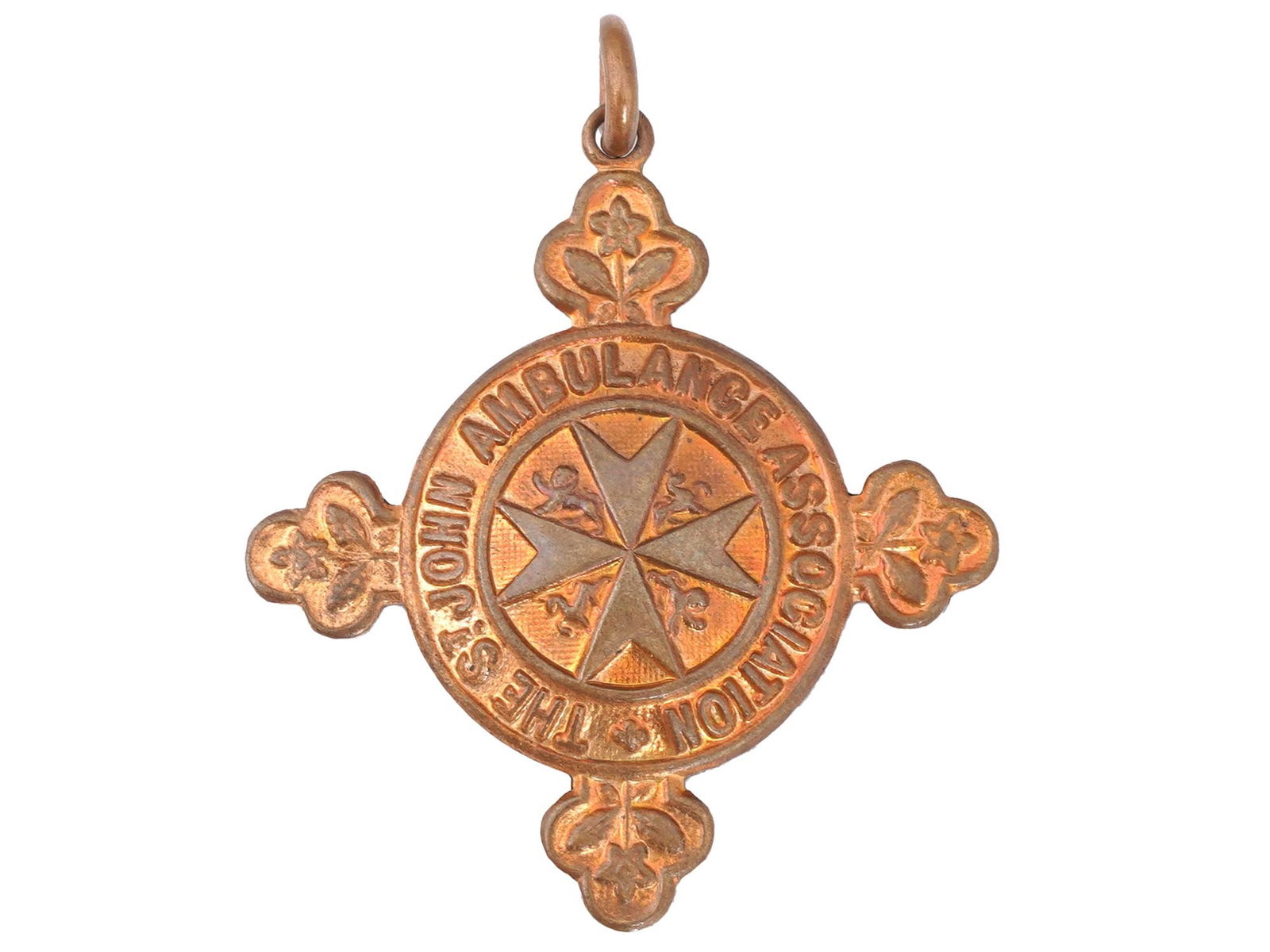 VINTAGE ENGLISH ST JOHN AMBULANCE ASSOCIATION MEDAL (1 of 3)