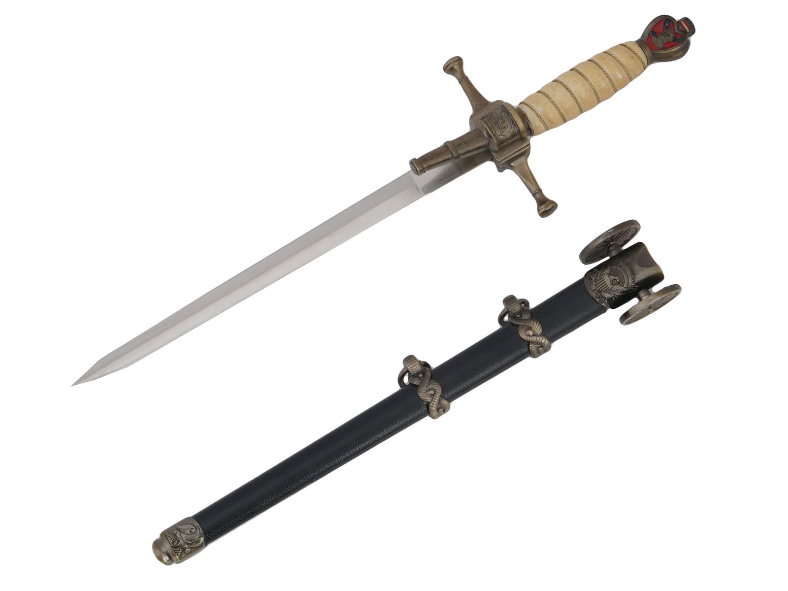 CIVIL WAR MODEL DAGGER KNIFE W SCABBARD (1 of 10)