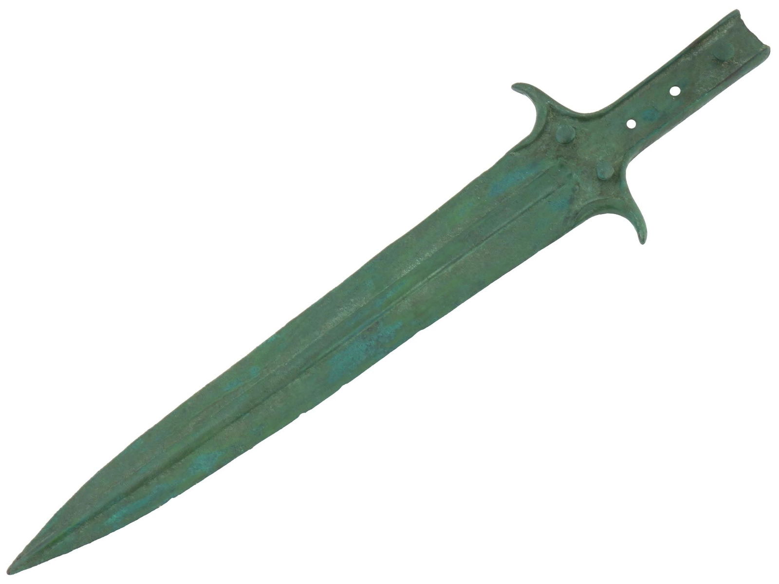 ANCIENT GREEK MYCENAEAN BRONZE DAGGER CA 1300 BC (1 of 6)