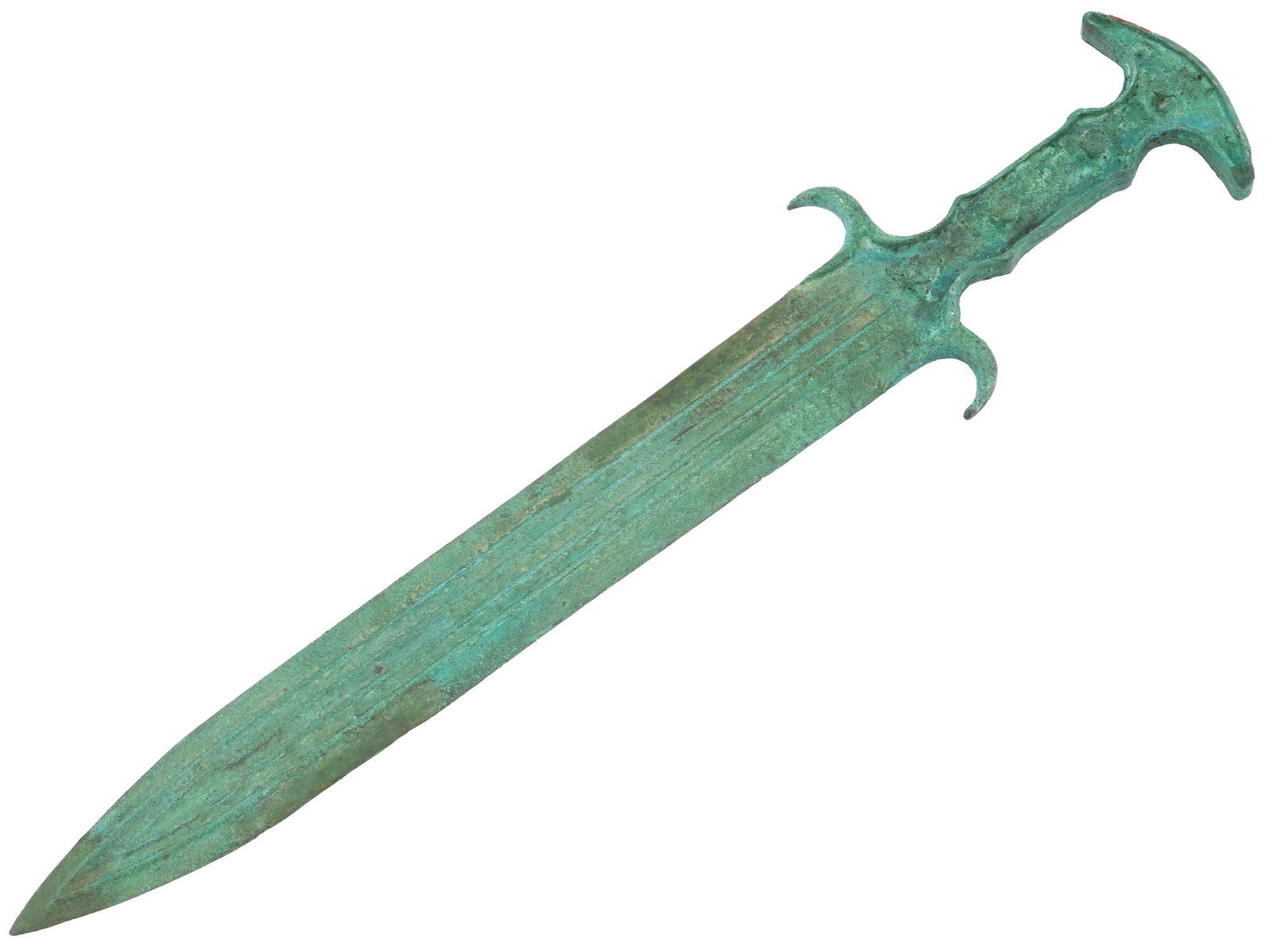 ANCIENT EUROPEAN BRONZE DAGGER CA 1300 TO 1100 BC (1 of 4)