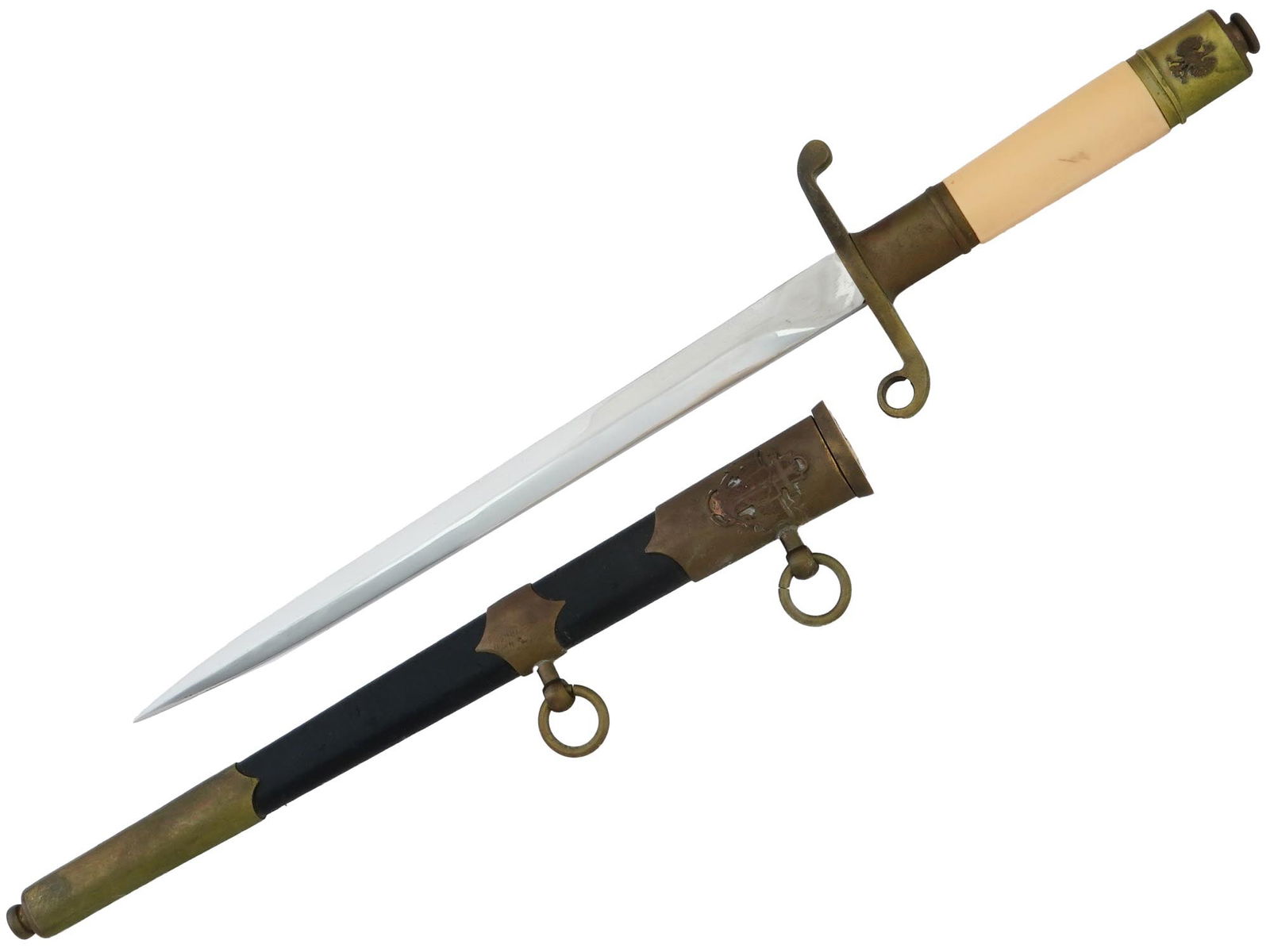 WWII ERA POLISH NAVAL OFFICERS DAGGER WITH SCABBARD (1 of 4)