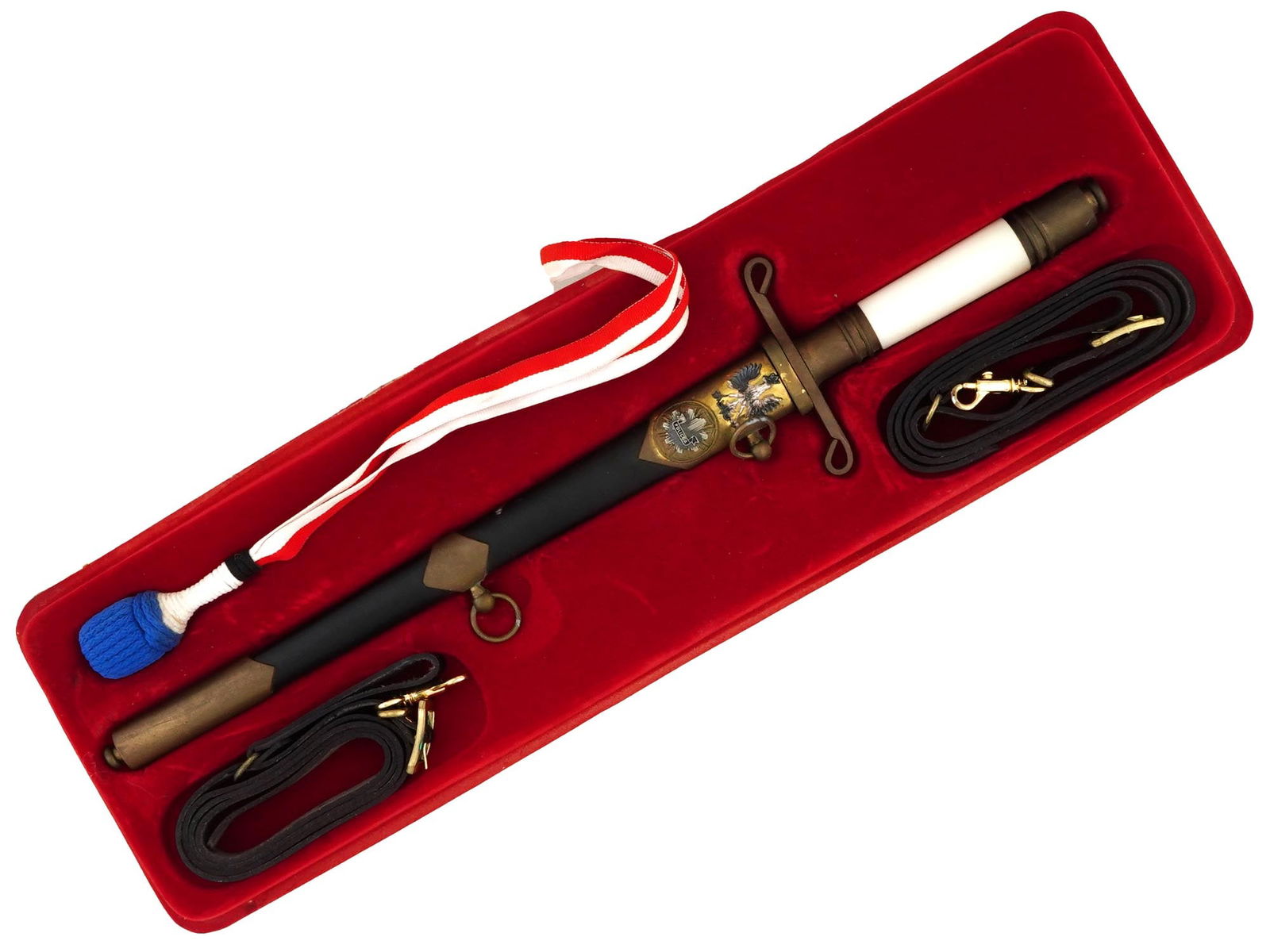 WWII POLISH POLICE OFFICER DAGGER WITH SCABBARD KNOT (1 of 5)