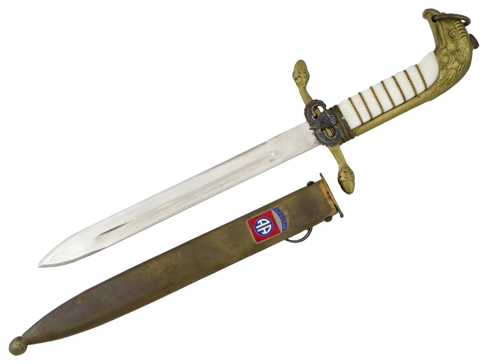 WWII MEXICAN ARMY OFFICER EAGLE HEAD DAGGER (1 of 4)