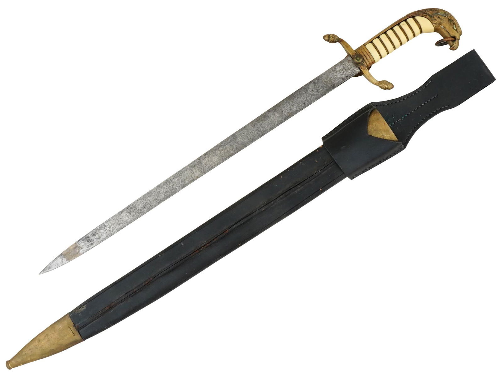 WWII MEXICAN ARMY OFFICER EAGLE HEAD DAGGER (1 of 7)