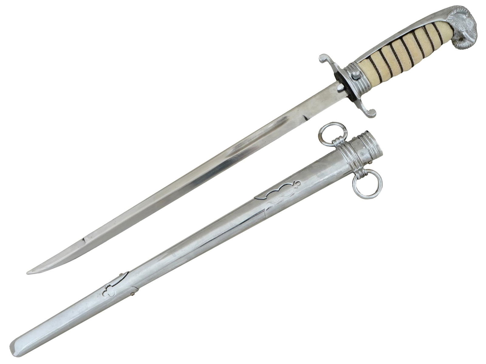THAI ARMY OFFICERS ELEPHANT HEAD DAGGER (1 of 5)