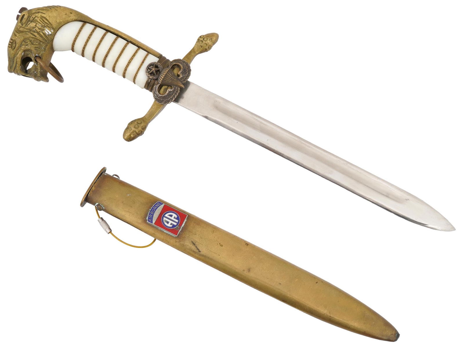WWII MEXICAN OFFICERS DAGGER 82ND US AIRBORNE DIVISION (1 of 5)