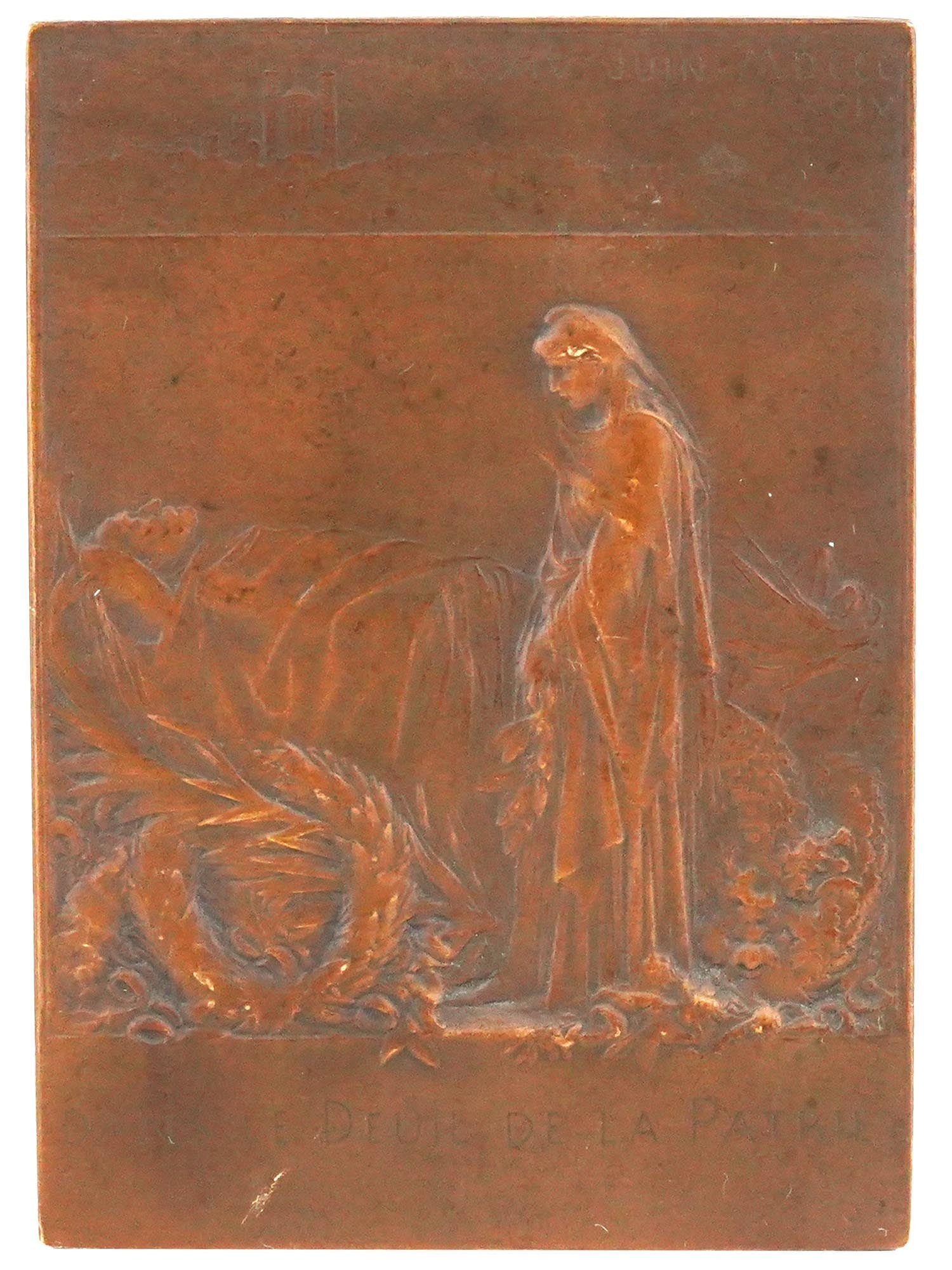 OSCAR ROTY FRENCH BRONZE PLAQUE SADI CARNOT FUNERAL (1 of 6)