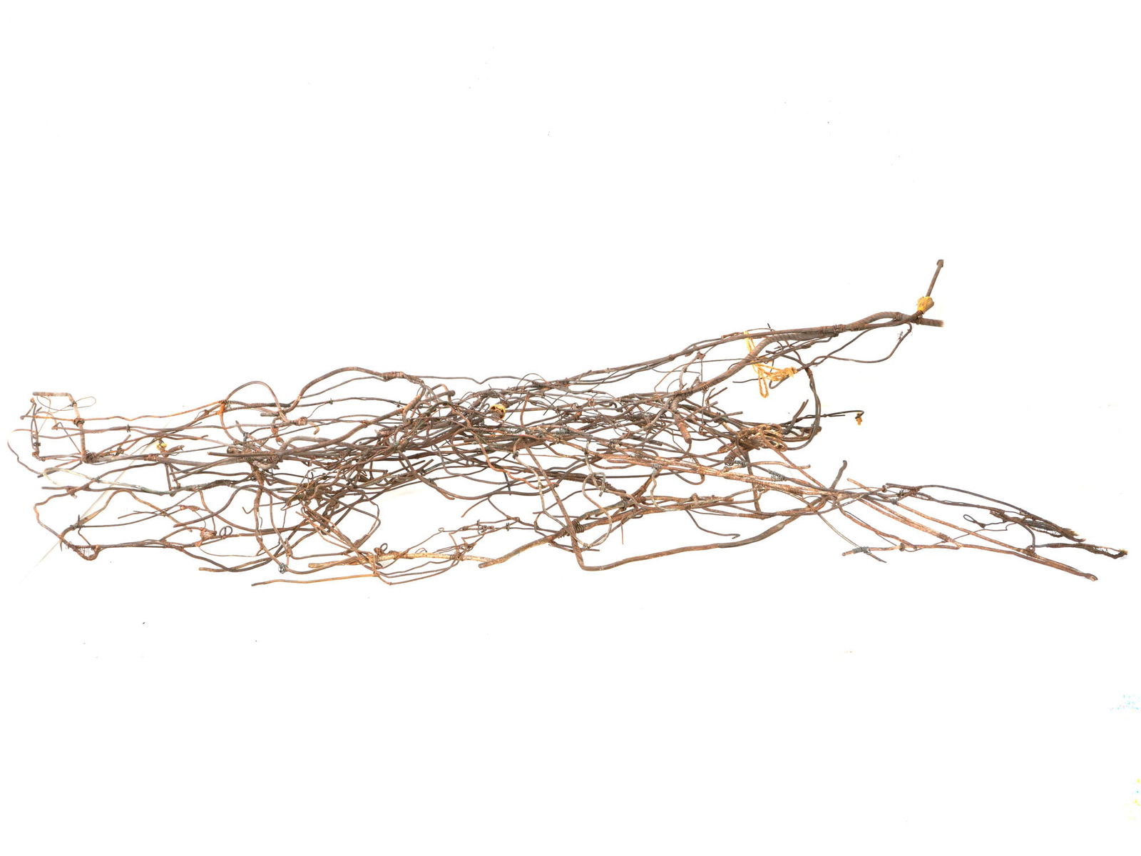 SONO OSATO CONTEMPORARY AMERICAN WIRE SCULPTURES: Mixed media artworks by Sono Osato, born 1960, a contemporary American artist known for her interest in found objects. This lot features five abstract sculptures made of wire. Undated. Osatos work can