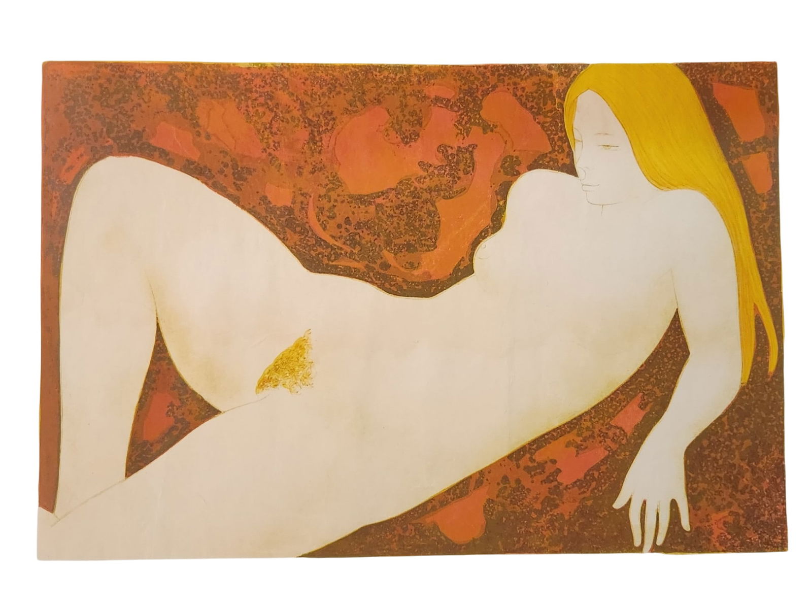 NUDE WOMEN LITHOGRAPH BY ALAIN BONNEFOIT