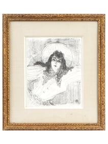 HENRI DE TOULOUSE LAUTREC FRENCH LITHO EVE LAVALLIERE