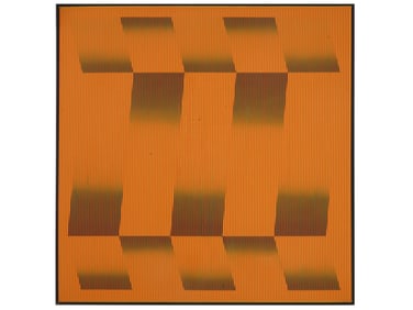 OP ART ACRYLIC PAINTING SIGNED JULIAN STANCZAK