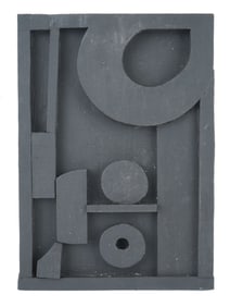 HAND PAINTED WOOD ARTWORK SIGNED LOUISE NEVELSON