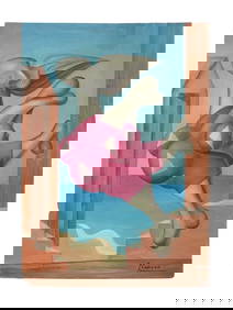 CUBIST BATHER OIL PAINTING AFTER PABLO PICASSO (1 of 5)