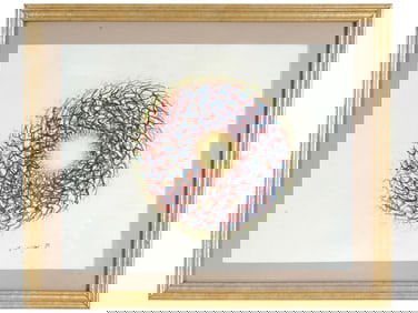 MID CENT POLISH OP ART SCHOOL PASTEL PAINTING