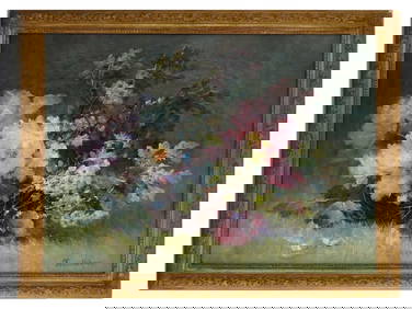 ATTR PAUL DESIRE TROUILLEBERT BARBIZON OIL PAINTING (1 of 4)