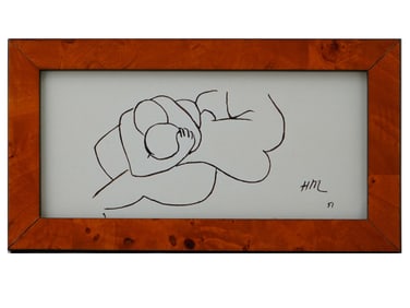 AFTER HENRI MATISSE FRENCH ABSTRACT INK PAINTING