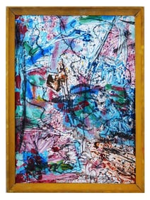 ATTR TO MARY ABBOTT AMERICAN ABSTRACT PAINTING