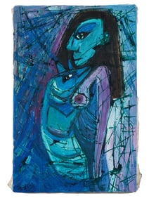 SAMIR RAFI MANNER EGYPTIAN MODERN OIL PAINTING