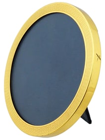 VINTAGE HERMES BRASS STANDING PICTURE FRAME