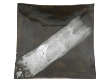 TOSHIKA TAKAEZU MANNER GLAZED CERAMIC ART PLATE