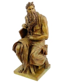 FRENCH MOSES BRONZE SCULPTURE AFTER MICHELANGELO