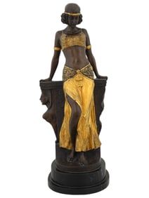 MIGUEL FERNANDEZ LOPEZ ART DECO DANCER BRONZE FIGURE