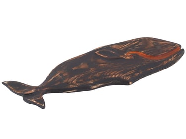 AMERICAN WHALE SCULPTURE BY WICK AHRENS 1996