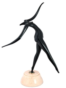 EUROPEAN LITHUANIAN ISAAC KAHN BRONZE SCULPTURE