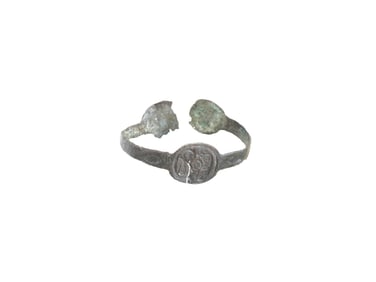 ANCIENT BYZANTINE RELIGIOUS BRACELET W MARY AND JESUS