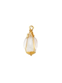 ANCIENT GRECO ROMAN GOLD AND CRYSTAL PENDANT