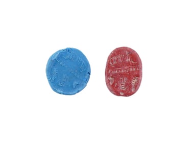 ANCIENT HAND CARVED HARD STONE SCARAB BEAD SEAL