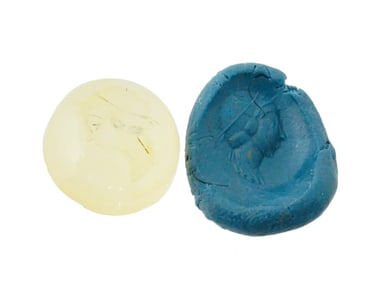 ANCIENT STONE INTAGLIO ENGRAVED WITH PORTRAIT