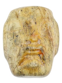 ANCIENT PRE COLUMBIAN MEXICAN CARVED STONE PENDANT