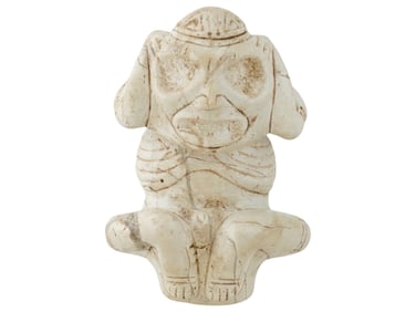 ANCIENT TAINO ARAWAK CARVED STONE ANTHROPIC FIGURINE