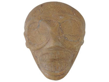 ANCIENT PRE COLUMBIAN TAINO ARAWAK STONE HEAD