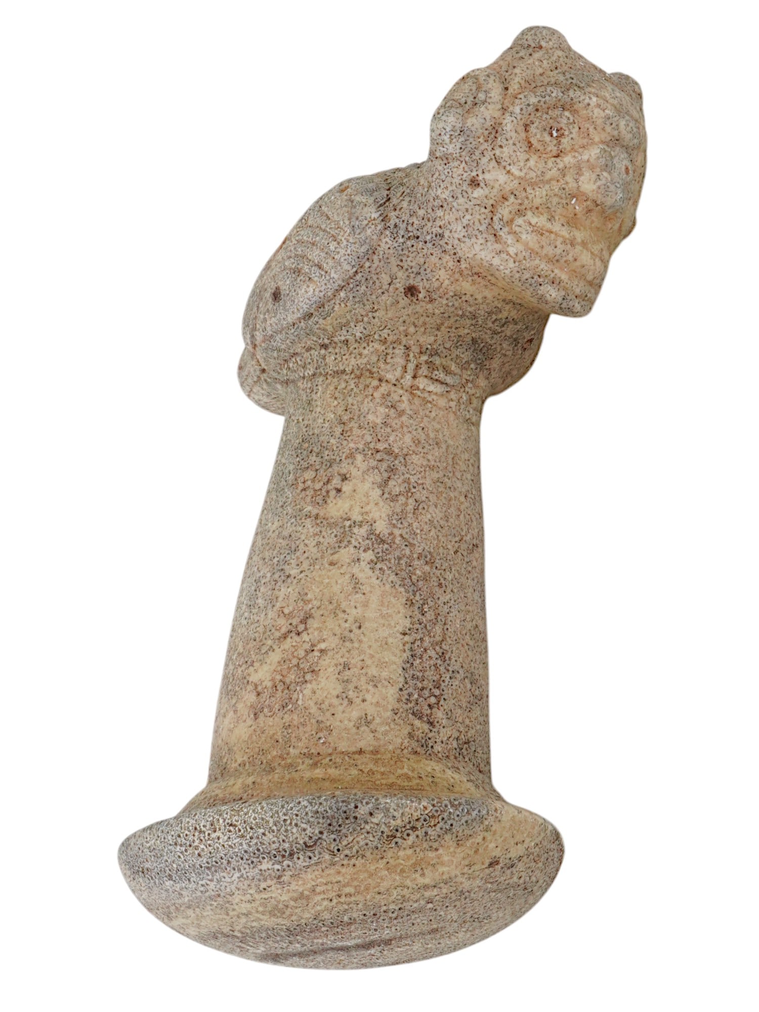 ANCIENT PRE COLUMBIAN TAINO ARAWAK CARVED STONE PESTLE (1 of 4)