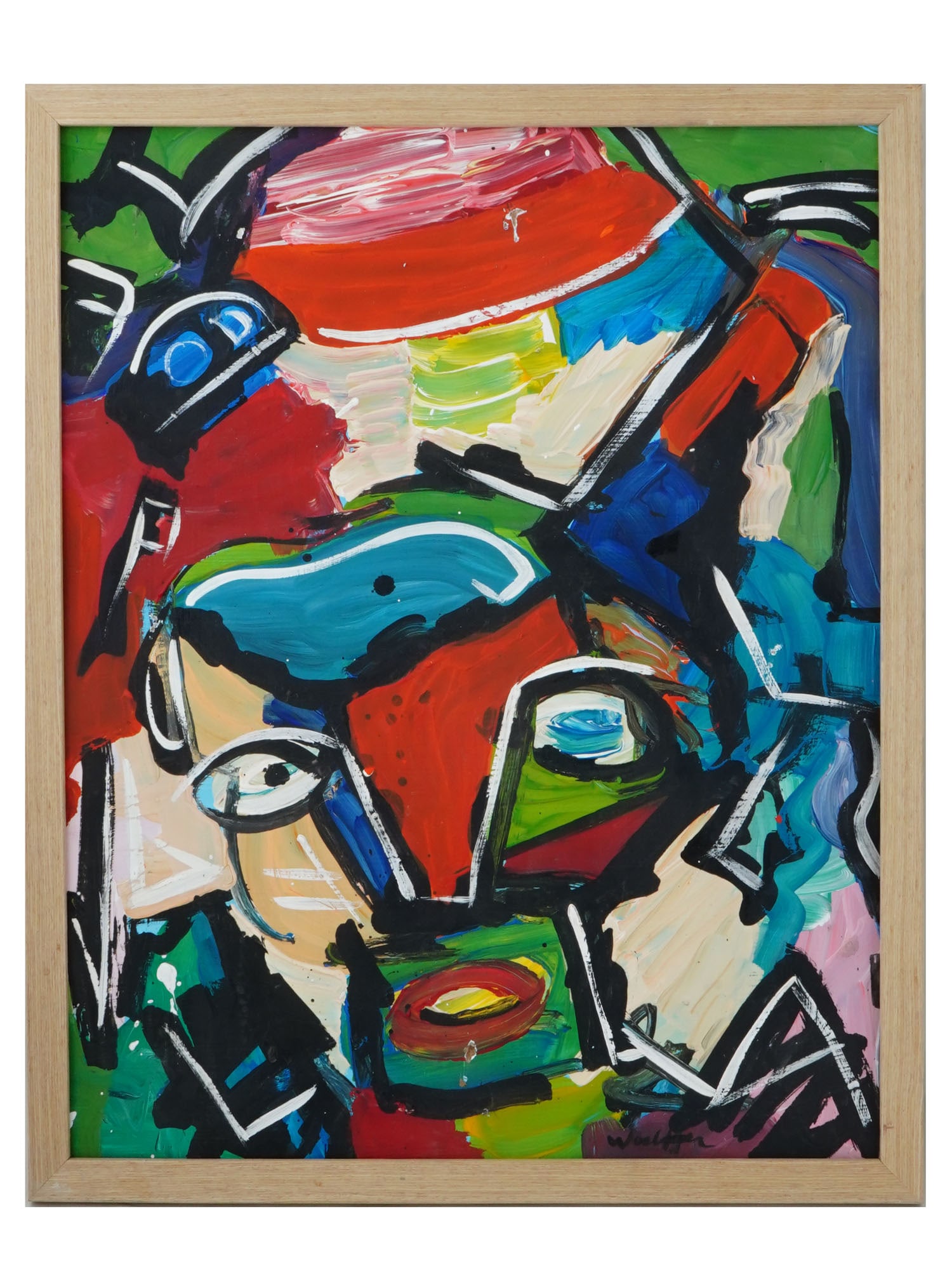 AMERICAN OIL PAINTING SIGNED EMERSON WOELFFER: An oil painting on board depicting an abstract expressionist composition. Signed, Woelffer, lower right. Framed. Emerson Seville Woelffer, 1914 to 2003, was an American artist and arts educator. He wa