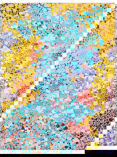 AMERICAN ABSTRACT OIL PAINTING SIGNED LYNNE DREXLER: An oil painting on canvas, Summer, 1981. Signed, Lynn Drexler, titled, and dated, on the backside. Lynne Mapp Drexler, American, 1928 to 1999, was an American abstract and representational artist, pai