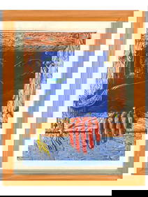 ATTR TO SYDELL POLLACK SURREAL AMERICAN OIL PAINTING (1 of 7)
