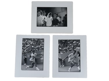 THREE 1990S PHOTOS OF TENNIS PLAYER PETE SAMPRAS