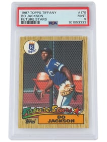 1987 TOPPS TIFFANY BO JACKSON FUTURE STARS PSA 9