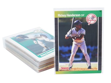 COLLECTION OF RICKEY HENDERSON BASEBALL CARDS