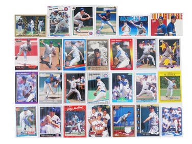 COLLECTION OF GREG MADDUX BASEBALL CARDS