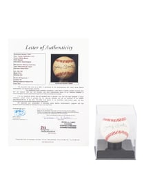 MICKEY MANTLE SIGNED BASEBALL JSA AUTHENTICATION